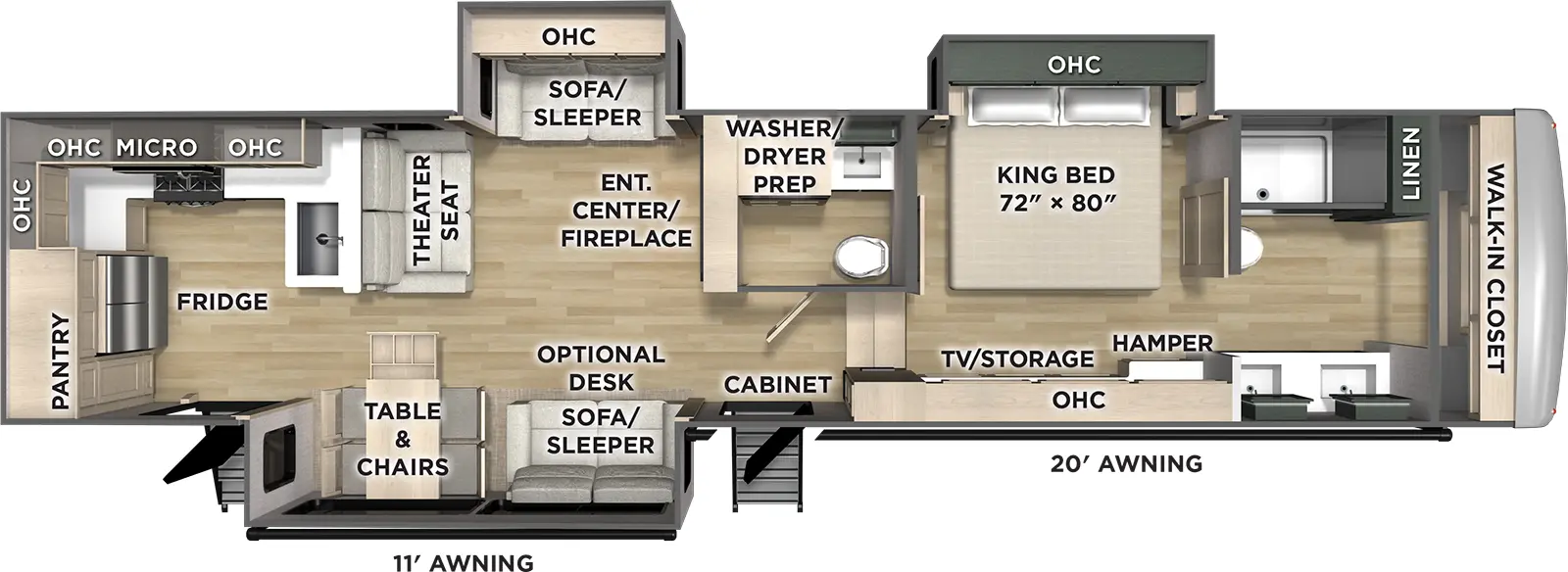 Puma Mesa 384RKH Floorplan